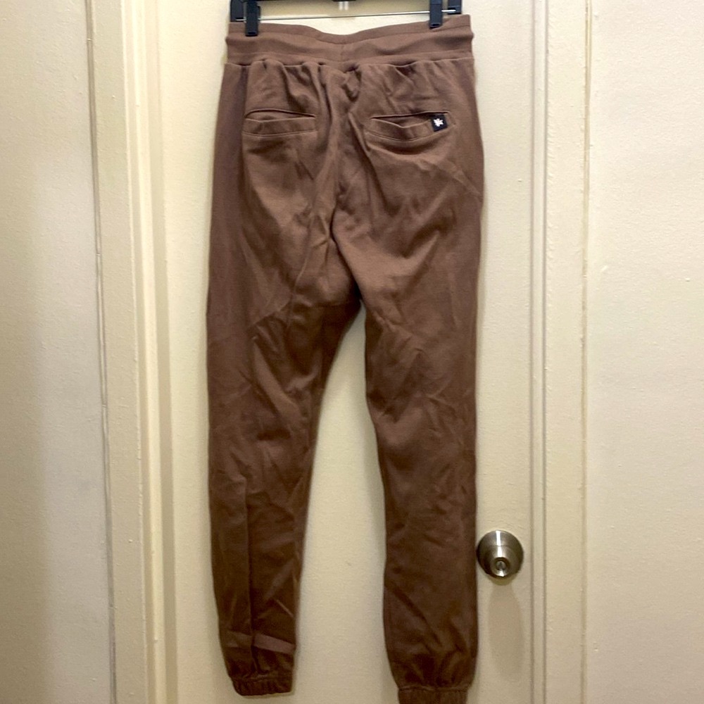 YoungLA Brown Beige Sweatpant Joggers in Size Mens Medium - Picture 3 of 4